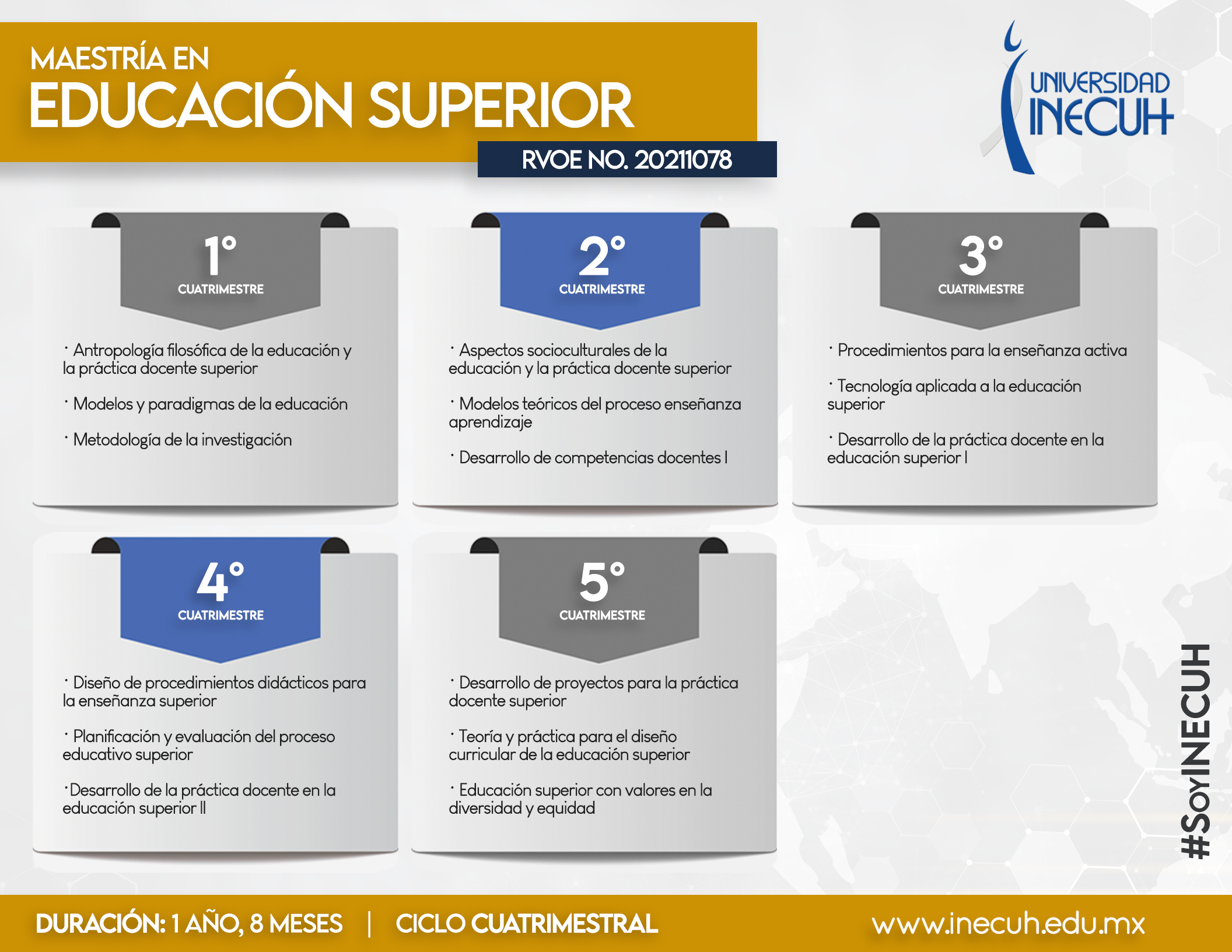 MAESTRÍA EN EDUCACIÓN SUPERIOR - PLAN DE ESTUDIOS